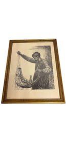 Charles W. White, American (1918-1979) Lithograph