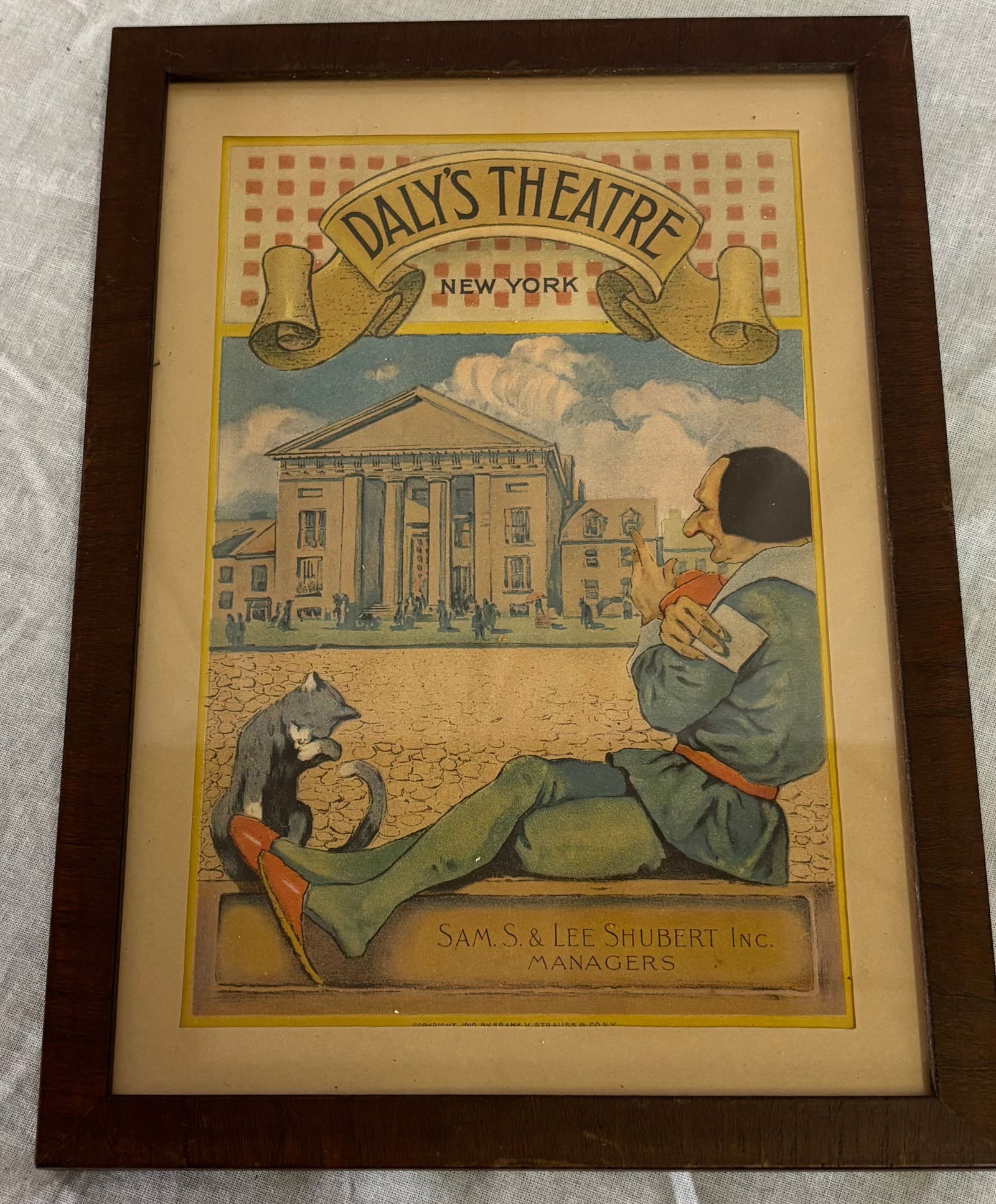 Maxfield Parrish, American (1870-1966): A Maxfield Parrish, titled "Daly's Theatre" measuring 11 1/4" x 8"