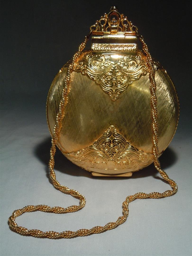 Judith Lieber Gold Tone Handbag: Judith Lieber gold-tone handbag.
