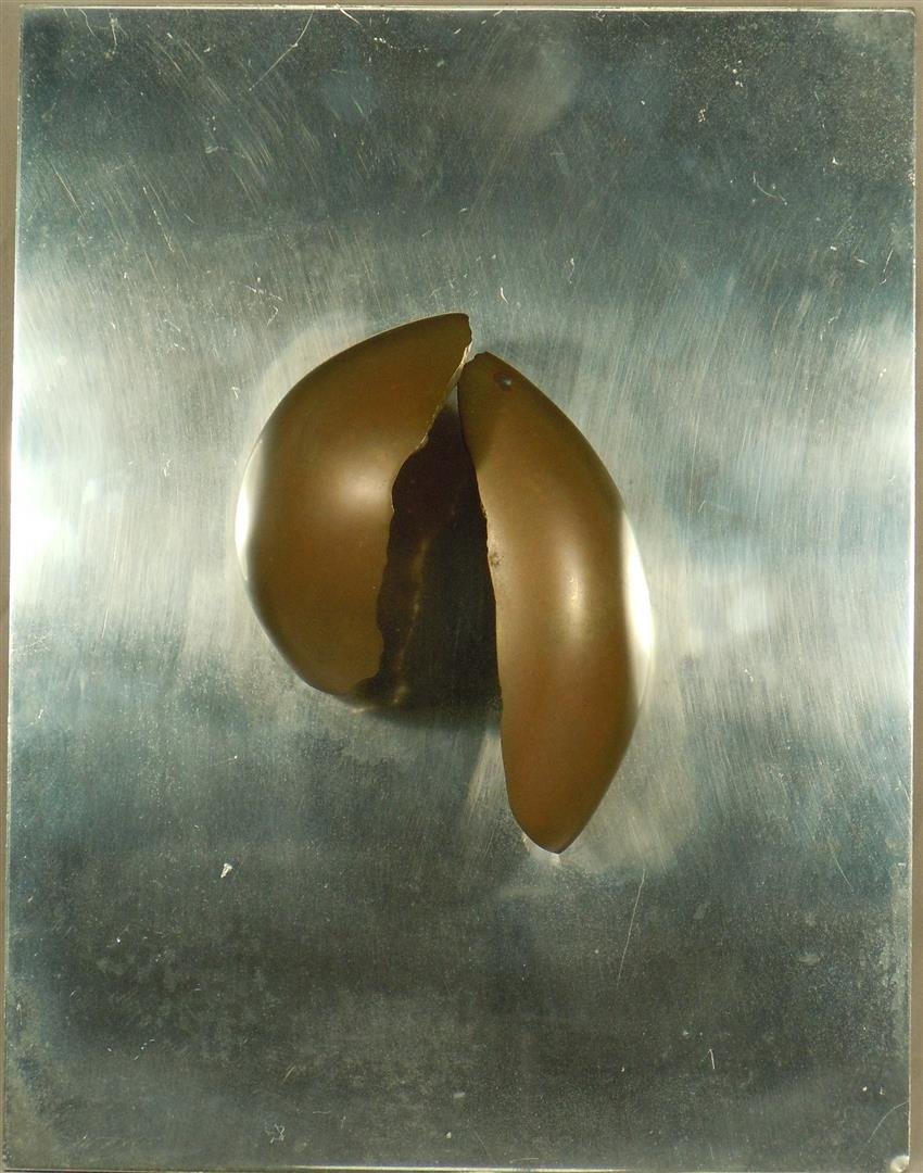 Alicia Penalba, "Dedans": A patinated bronze sculpture by Argentinian artist Alicia Penalba (1918-1982). The sculpture is numbered 39/100 and signed on the back of the sculpture (bottom right) - see photos. It measures 12" x 9