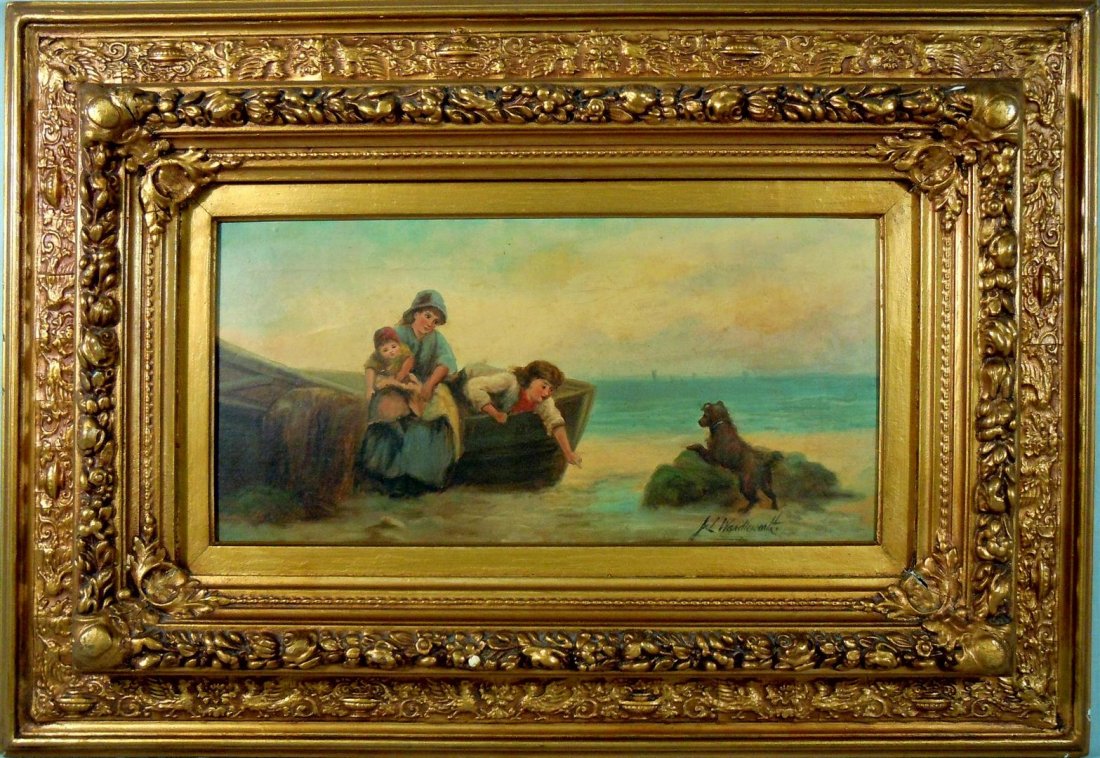 Jack Leigh Wardleworth, Oil on Canvas : Oil on canvas by 19th/20th century artist Jack Leigh Wardleworth. The painting is signed on the bottom right side (see photos) and measures 8" x 16."