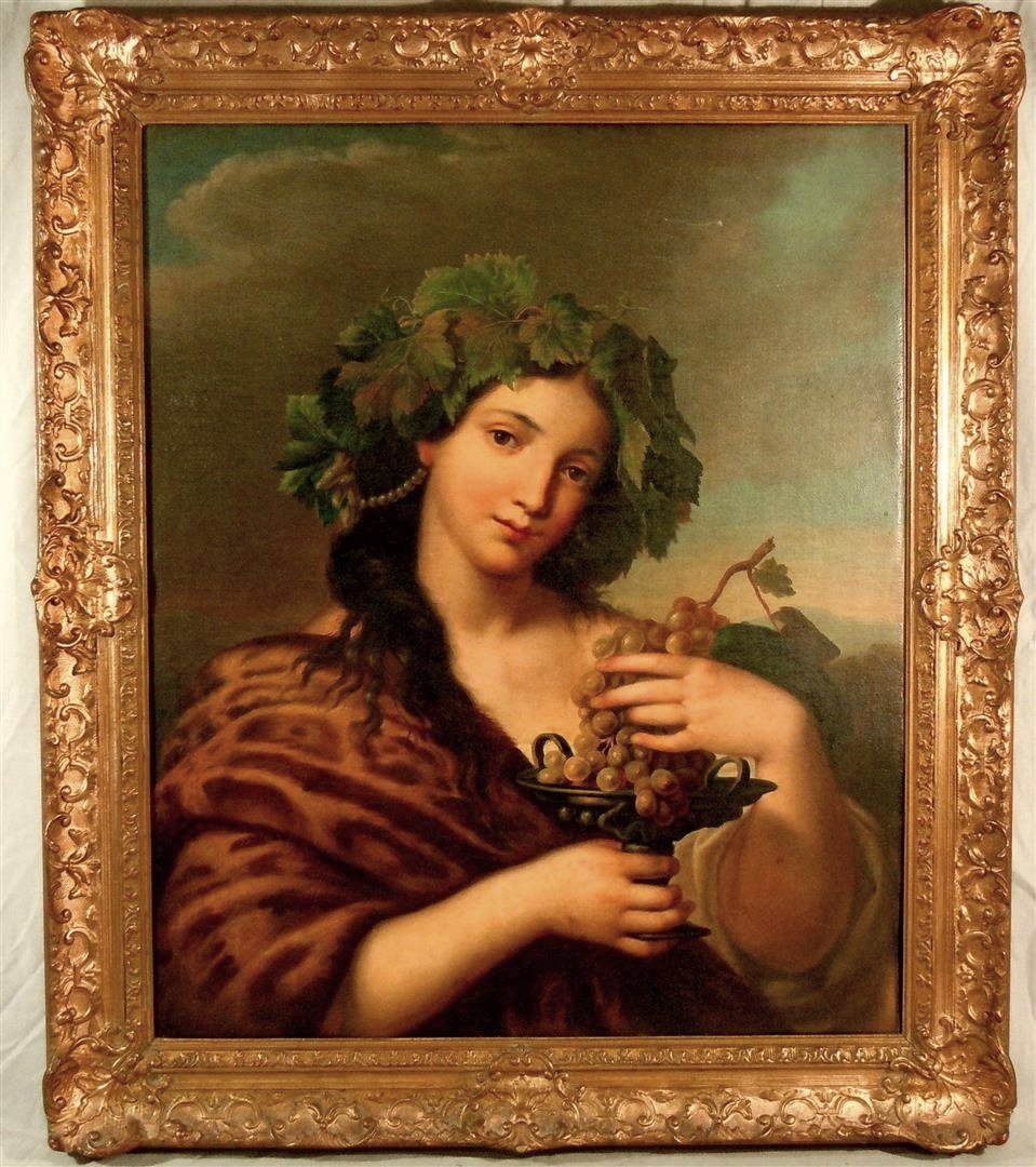 Giuseppe Mazzolini, Oil on Canvas: Oil on canvas by Italian artist Giuseppe Mazzolini (1806-1876). The painting is signed and dated on the bottom right side (see photos) and measures 29" x 24."