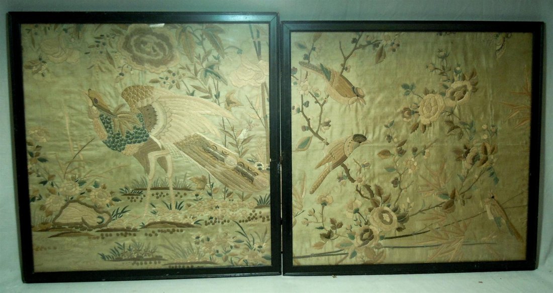 Japanese Silk Framed Fragments