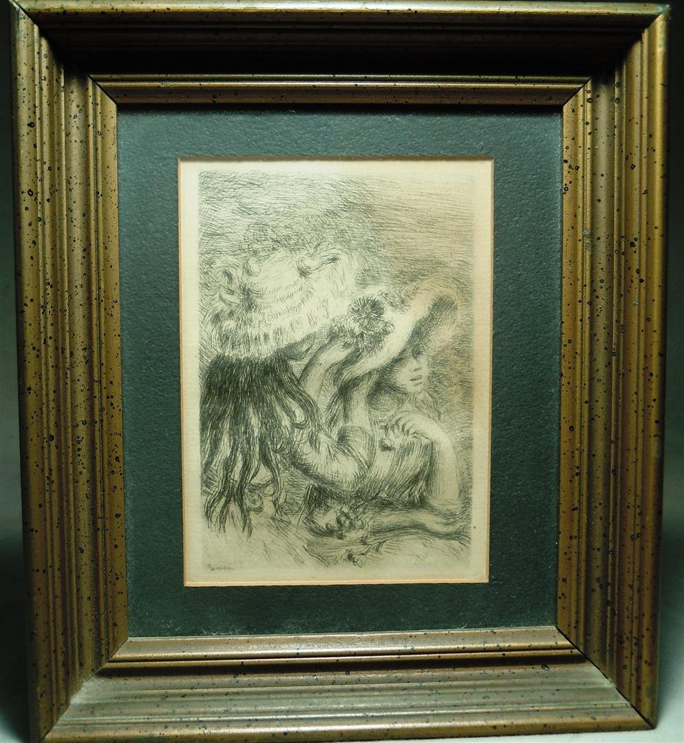 Pierre-Auguste Renoir "Chapeau Epingle" Etching