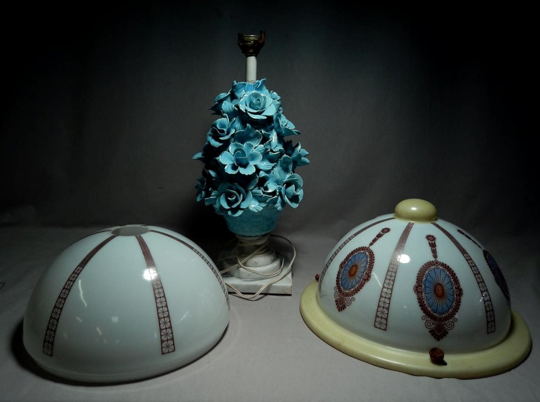 Group of Lighting .: A group of lighting pieces. Measures 15 1/2".