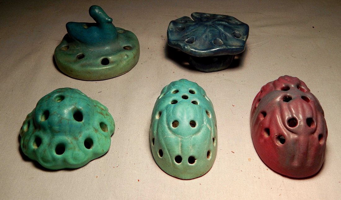 Lot of Van Briggle Flower Frogs (1 of 6)