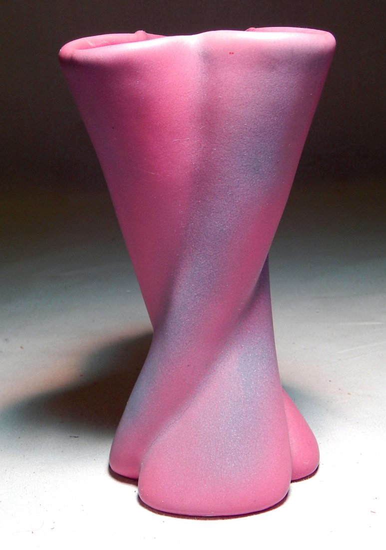Magenta Pottery Vase signed Van Briggle (1 of 4)
