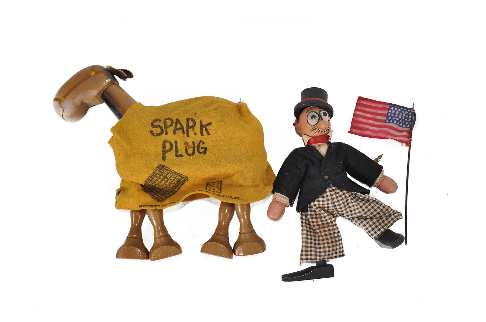 Schoenhut Barney Google and Sparkplug Wood Figures (1 of 5)