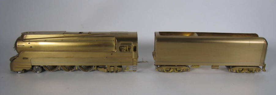 Fantastic O Scale Brass Train Engine & Tender: Made in Korea. Brass Engine 4-6-2 & Tender 3-3 are in great shape. Bright & clean O Scale