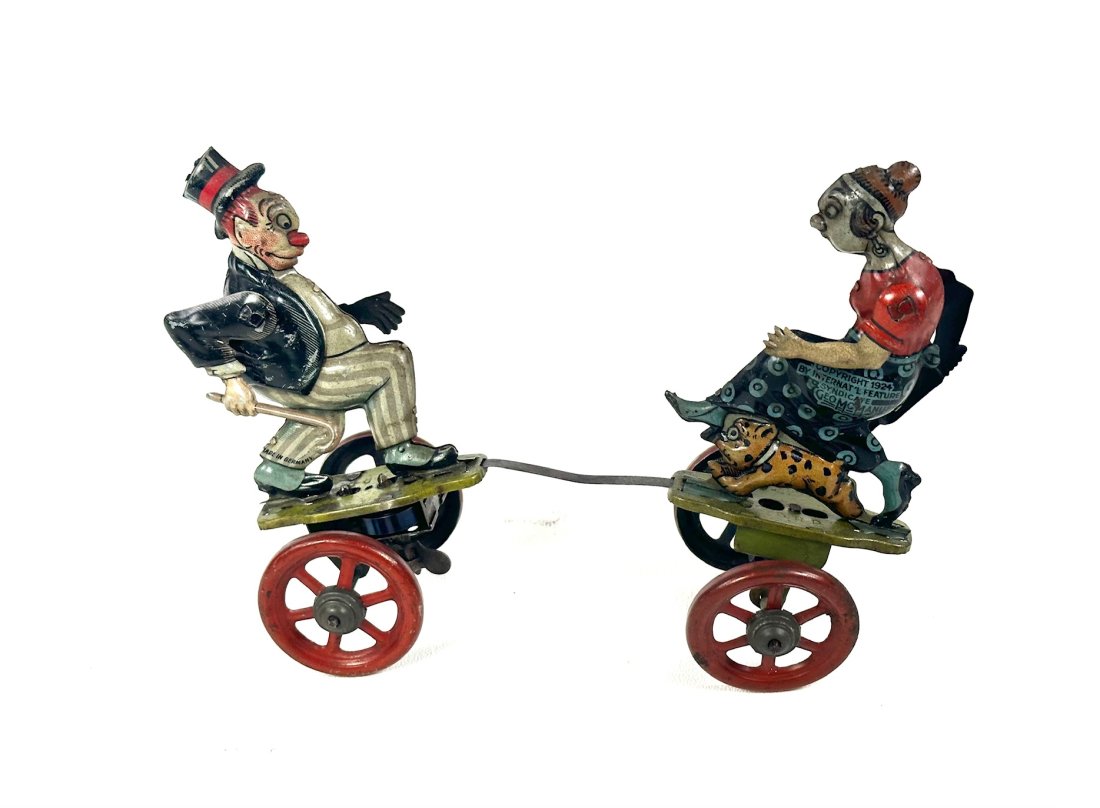 Iconic Maggie and Jiggs Tin WIndup by Nifty Toys and H. Fisher of Germany 1924 (1 of 7)