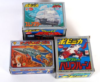 Popy Goranger PA-54 Variblune Space Preaster Ship PB-71 & Tomy M-29 Isenborg Ship MIB