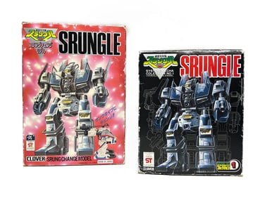 Shrungle Deluxe and Standard Japanese Robot Toys 1980s