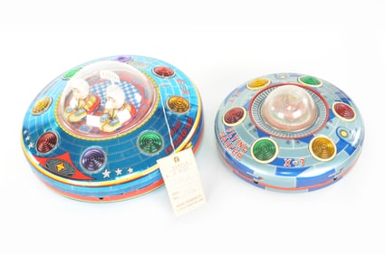 Incredible Masudaya Modern Toys Prototype X-3 Space Explorer UFO Tin Ship