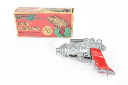 Hubley No. 270 Atomic Disintegrator Ray Gun Repeating Cap Pistol in Box