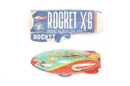 Small Japanese X-6 Rocket with partial Box From MT Japan