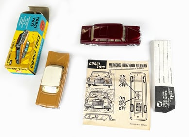 Corgi Toys 248 Chevrolet Impala Diecast Car with Mercedes Benz 600 Pullman.