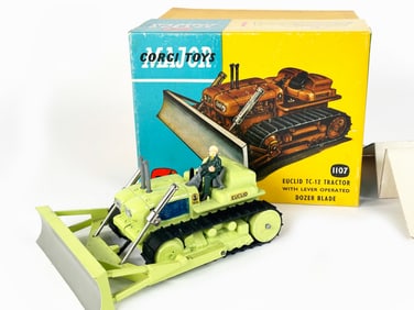 Very Large Corgi Euclid TC-12 Tractor with Dozer Blade by Corgi 1107