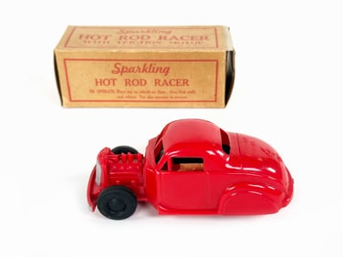 Marx Sparkling Hot Rod Red Racer with Box