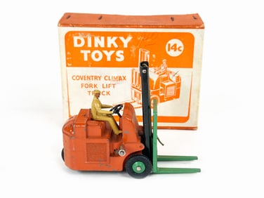 Coventry Climax Fork Lift Truck Diecast with Toy Box