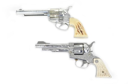 1950s Nichols Stallion 41-40 & Mattel Fanner 50 Vintage Cap Gun Lot of 2