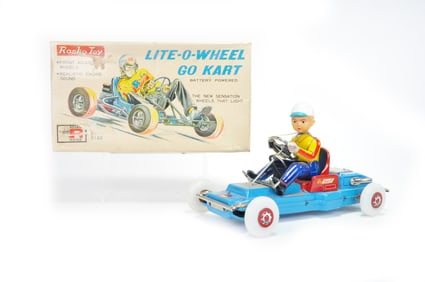 Lite-O-Wheel Tin GO Kart by TN and imported by Rosco