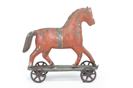 Likely Fallows American Tin Horse on Platform