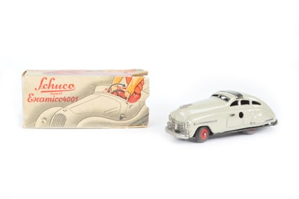 Schuco 1111 Fex Car with Box for 4001 Windup Car Lot of Two