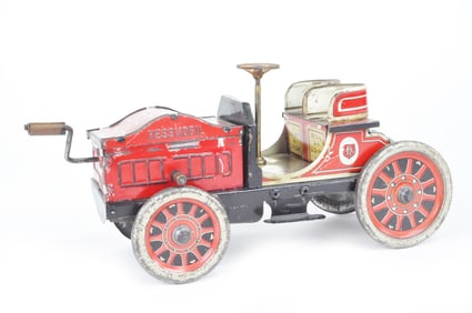 Hess Early Ca 1910 Flywheel Windup Tin Car