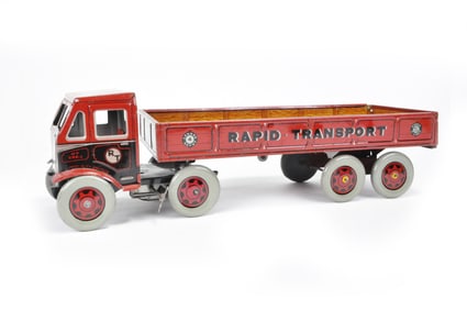 Rapid Transport Tin Truck or Lorry From Mettoy of Gt. Britain