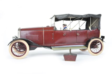 Outstanding and Immense Spanish Car at 24" Tin Toy. Similar to French.