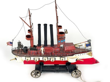 Great White Fleet Style Battleship with multiple guns