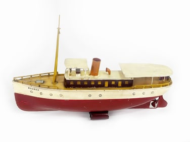 Outstanding Ives Roamer Tin Windup Boat, Like Dick Klaus book Example