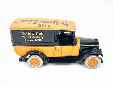 Yellow Cab Parcel Delivery Cast Iron Truck by Ironman