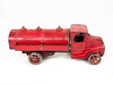 Arcade Toys Lubrite Gas and Oil Truck Cast Iron from Kaufman