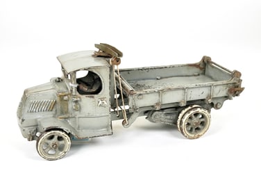 Arcade Gray Mack Dump Truck Cast Iron