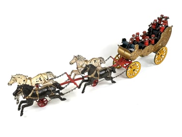 Rare Ives Phoenix Four Horse Band Wagon