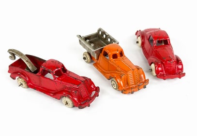 Hubley Midget Set of 3 Cast Iron Toys