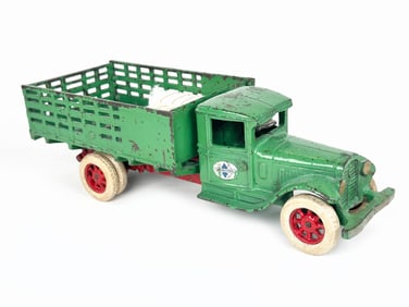 International Green Cast Iron Stake Truck