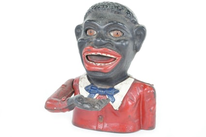 Mechanical Bank Jolly Nigger by Sheppard Hardware Co Cast Iron