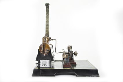 Early Marklin Steam Engine with Geared Flywheel, Germany