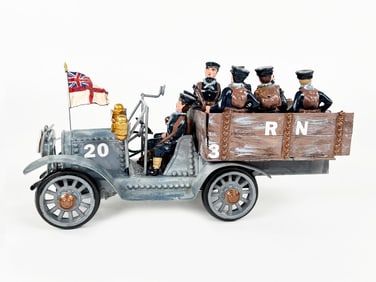 RN or Royal Navy Armored Truck Tin Truck for Lead Soldiers