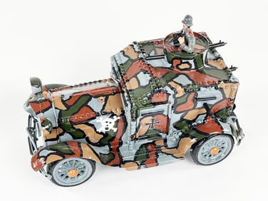 TotenKopf Death's Head German Truck hand made Lead Soldier Truck, Alan F. Kelsey