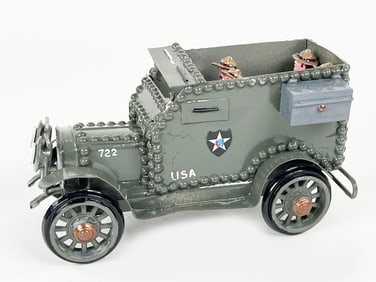 USA Marked Armored Lead Truck with Barclay-style Doughboy Soldiers