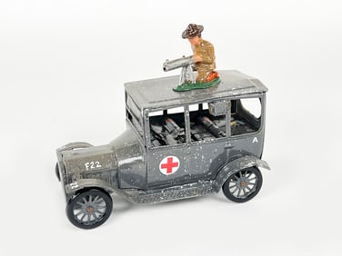 Ambulance Combination with Machine Gun Lead Barclay Style Figure