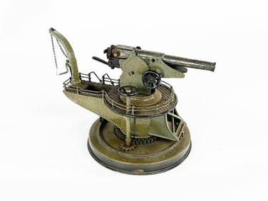 Marklin Medium Coastal Gun 8047 Toy in Tin and Brass