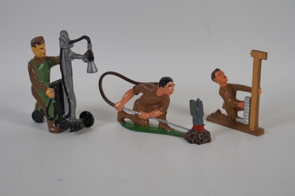 Ed Poole Custom Lead Soldier & 2 Eccles Custom Soldiers Unusual