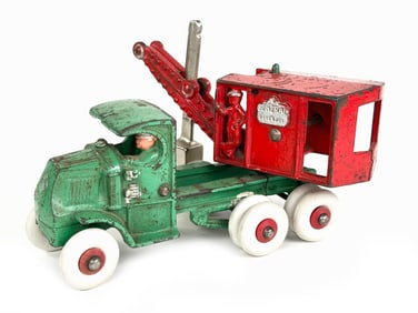 Hubley Cast Iron General Steam Shovel Mack Truck