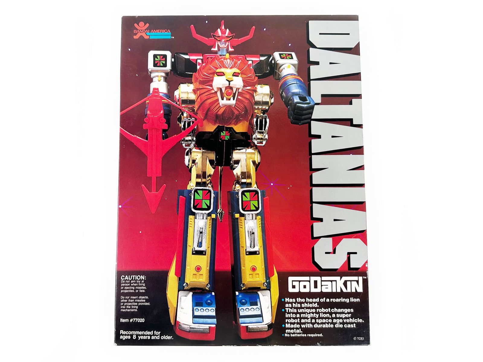 Vtg 1982 Godaikin Bandai Daltanias Super Transforming Robot With