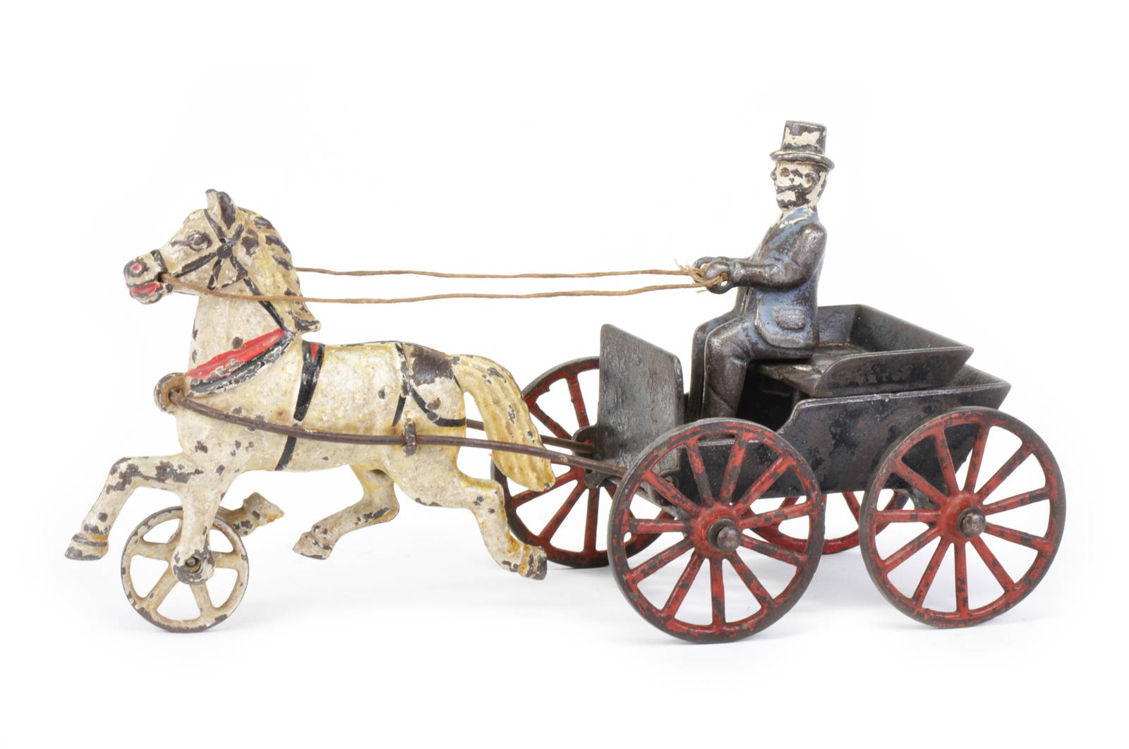 Wilkins Ca. 1890s Cast Iron Doctor's Cart With Horse Auction