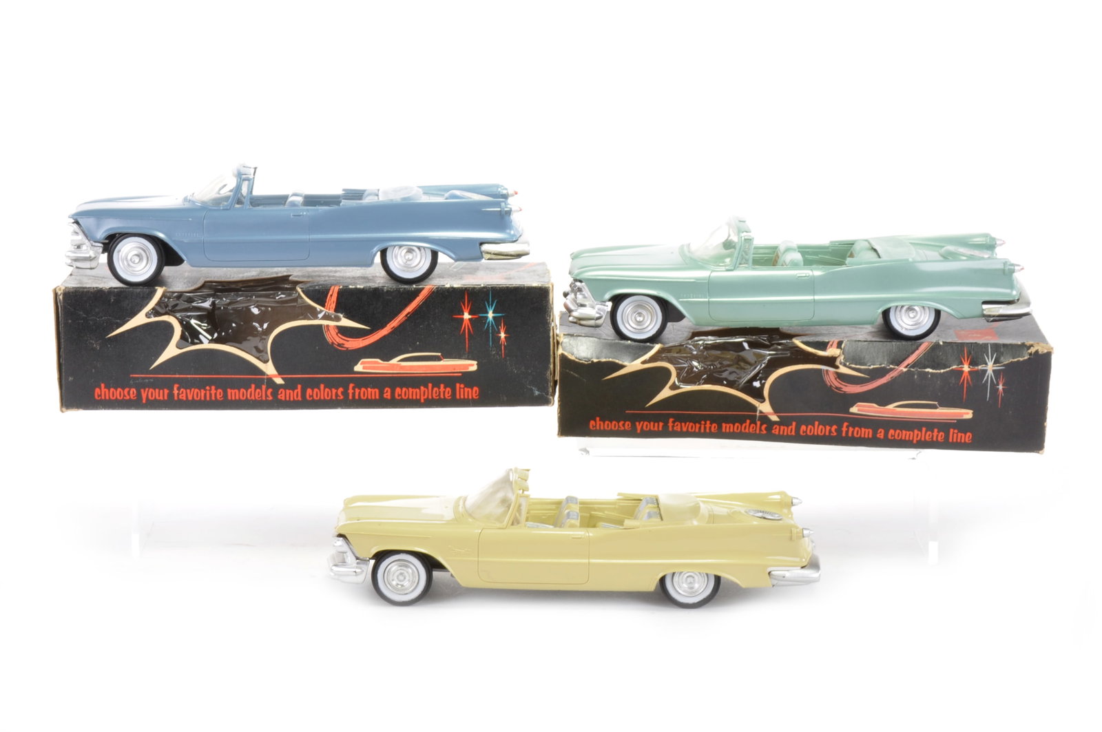 SMP Lot of 3 Dealer Promo Models: '58 Chrysler Imperial x2 (Boxed) & '59 Chrysler Imperial (Unboxed) (1 of 7)